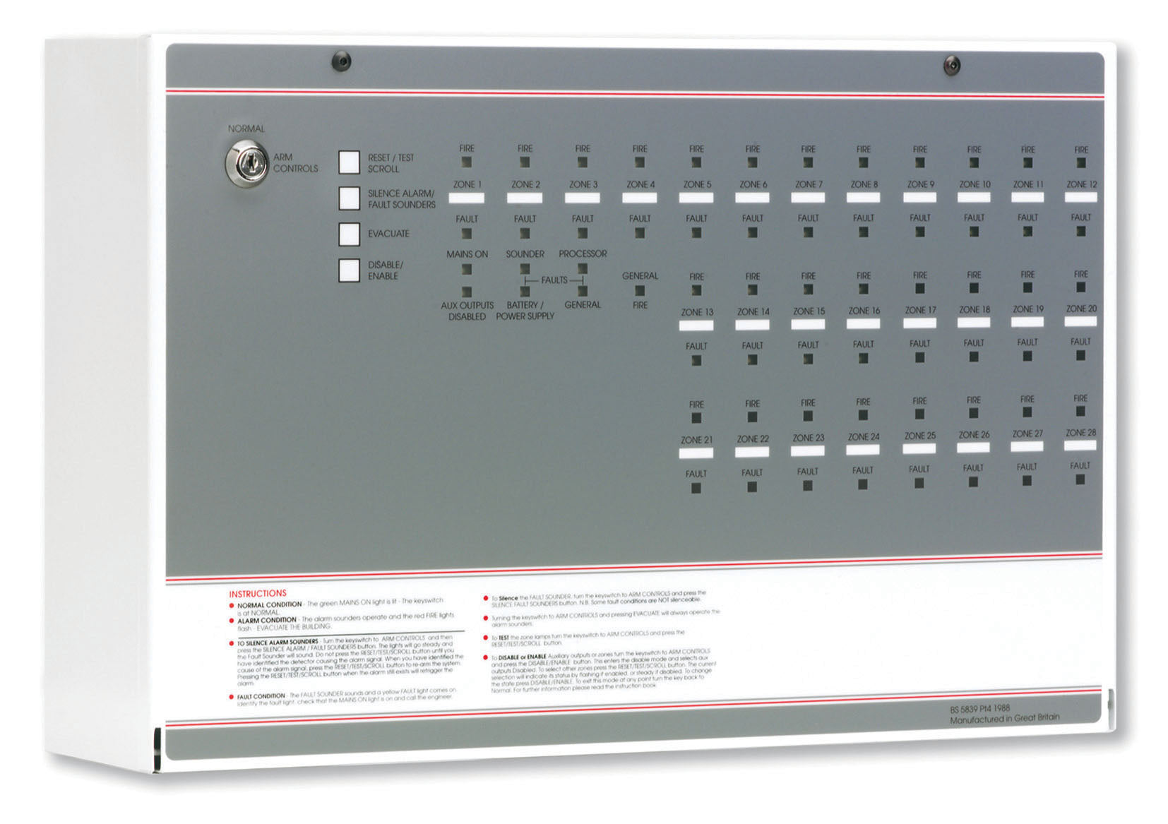 16-zone-mfp-fire-panel-expandable-to-28-branded-context-plus-ff516-con